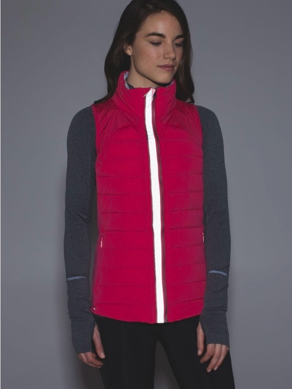 Lululemon Fluffed Up Vest Quilted Down *800 Fill* Boom Juice / Bleached Coral